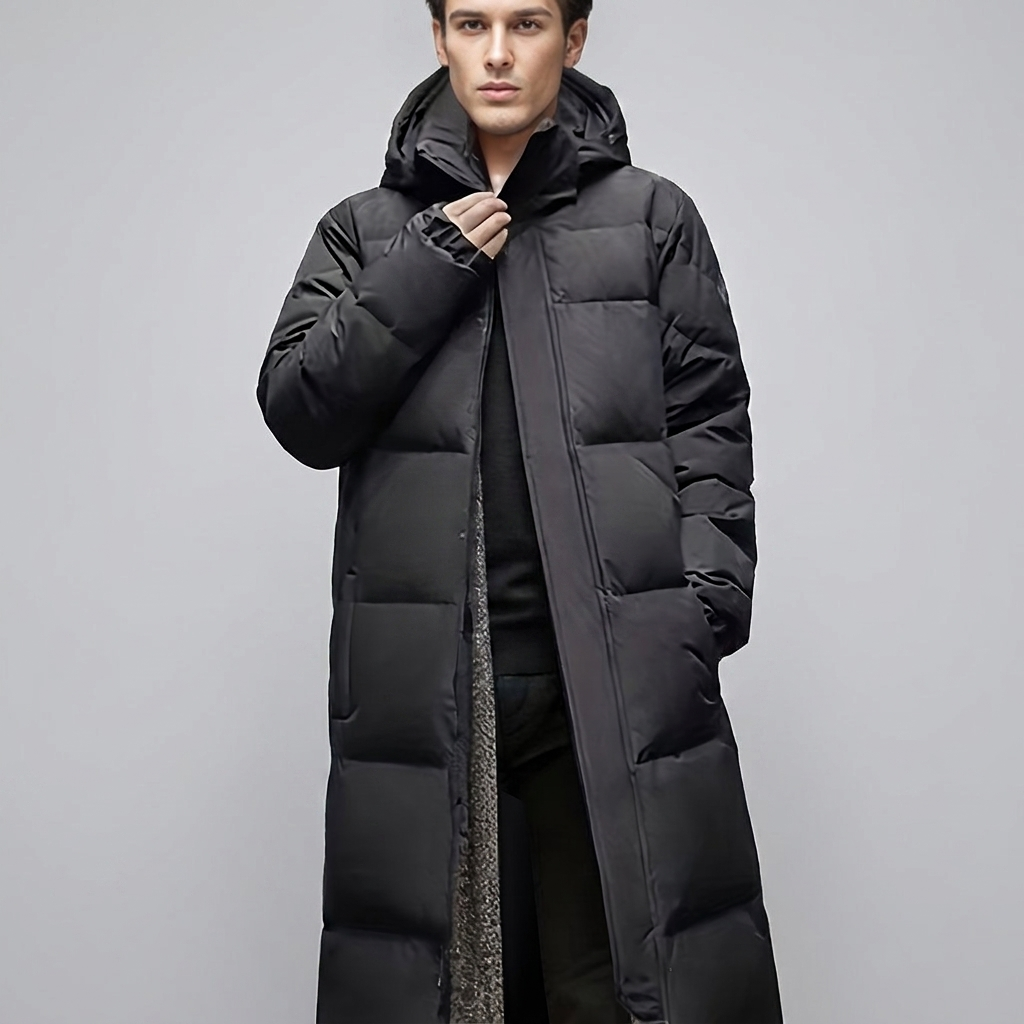 Puffer Coat Longline Padded Winter Warmth