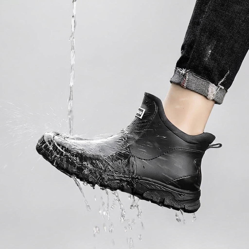 Rain Boots Waterproof Ankle Height Grip