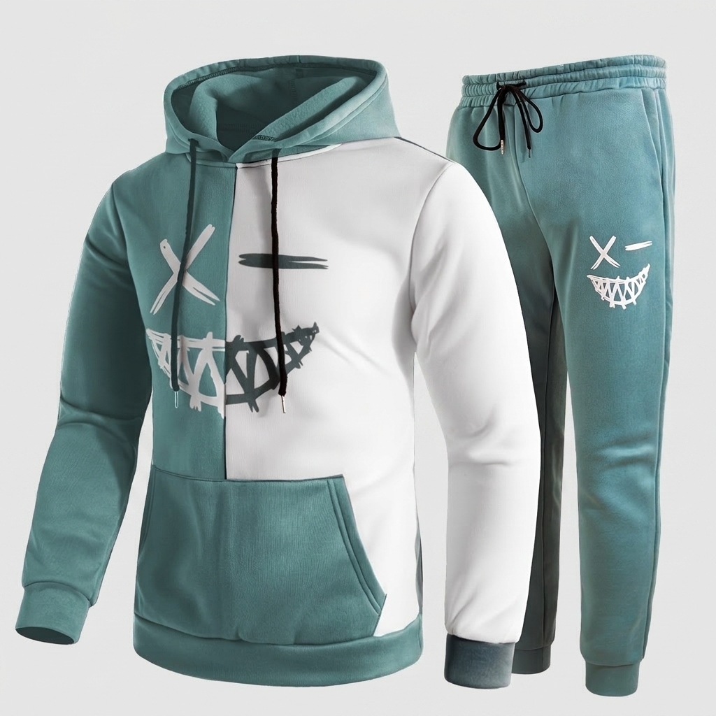 Tracksuit Set Hooded Top Matching Joggers