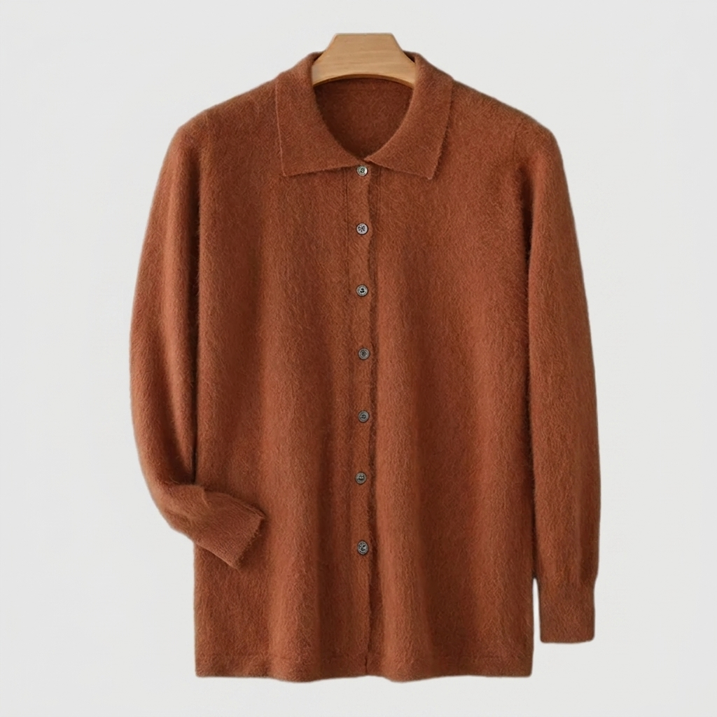 Cardigan Soft Knit Open Front Relaxed