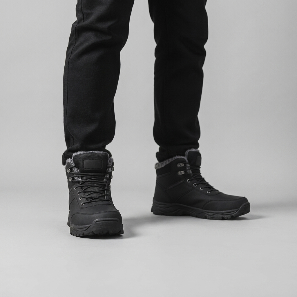 Winter Boots Ankle High Warm Lined