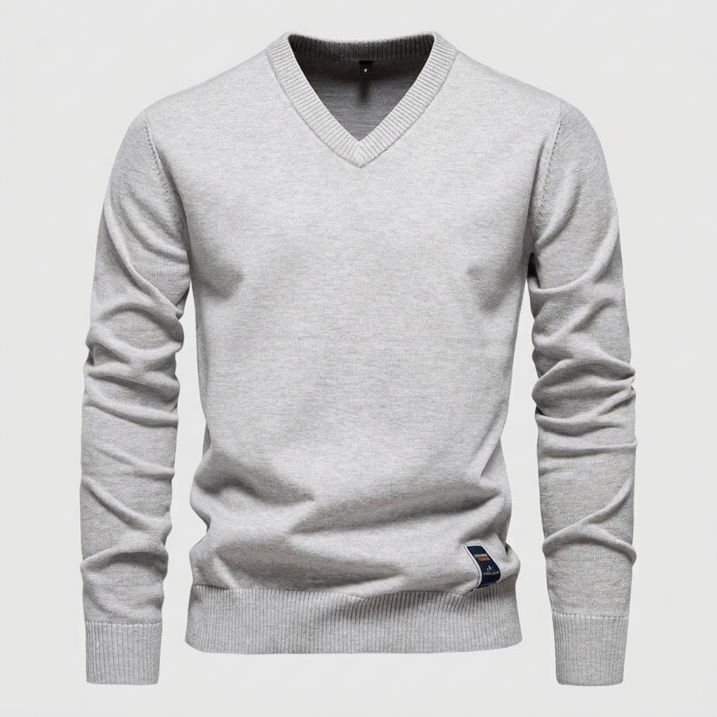 Jumper Classic V Neck Cotton Blend