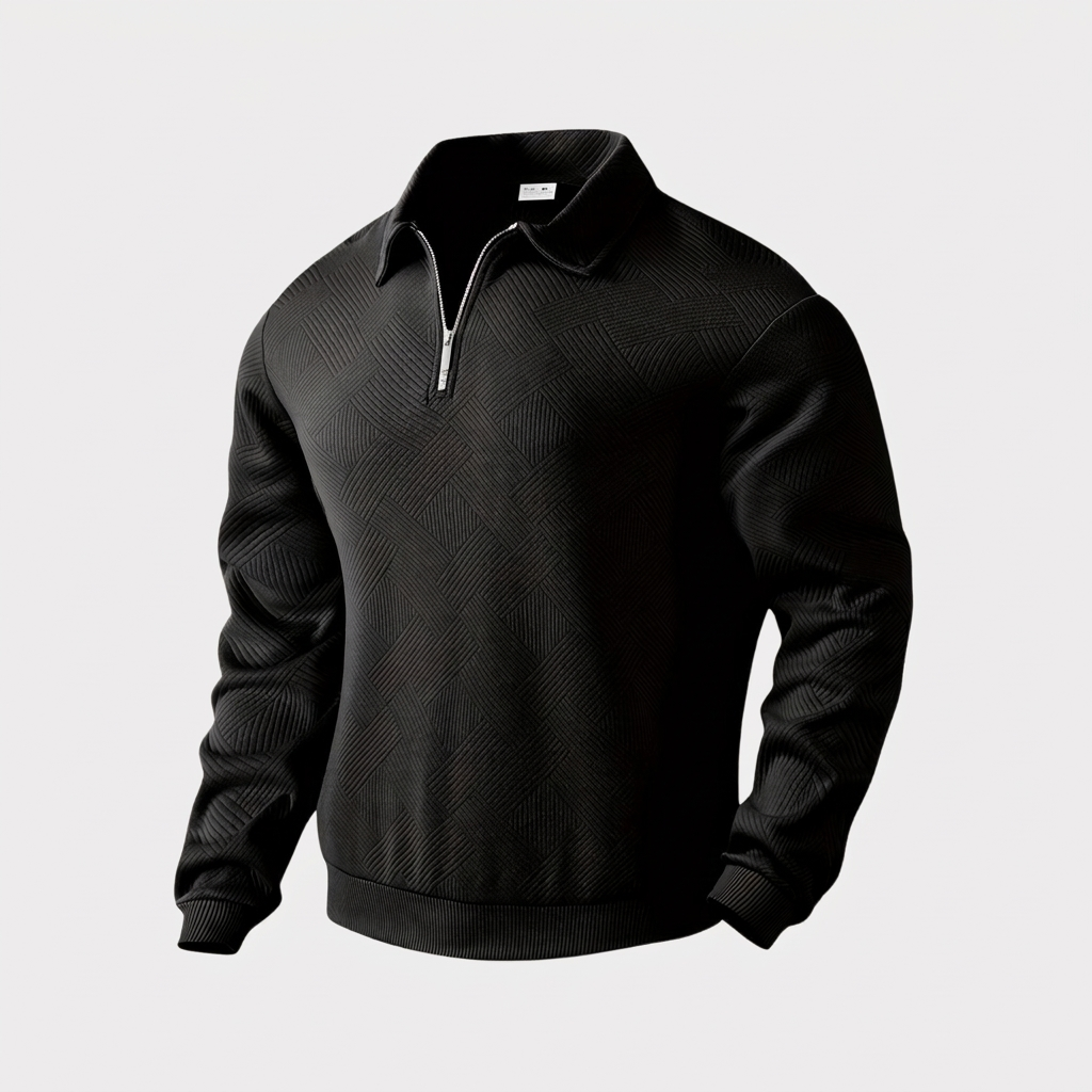 Quarter Zip Jumper Loose Comfortable Fit