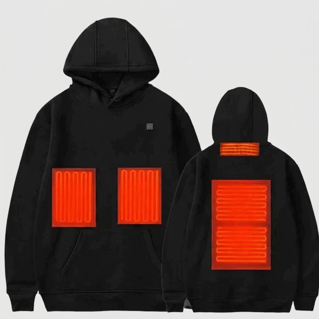 Heated Hoodie Soft Fabric Relaxed Fit