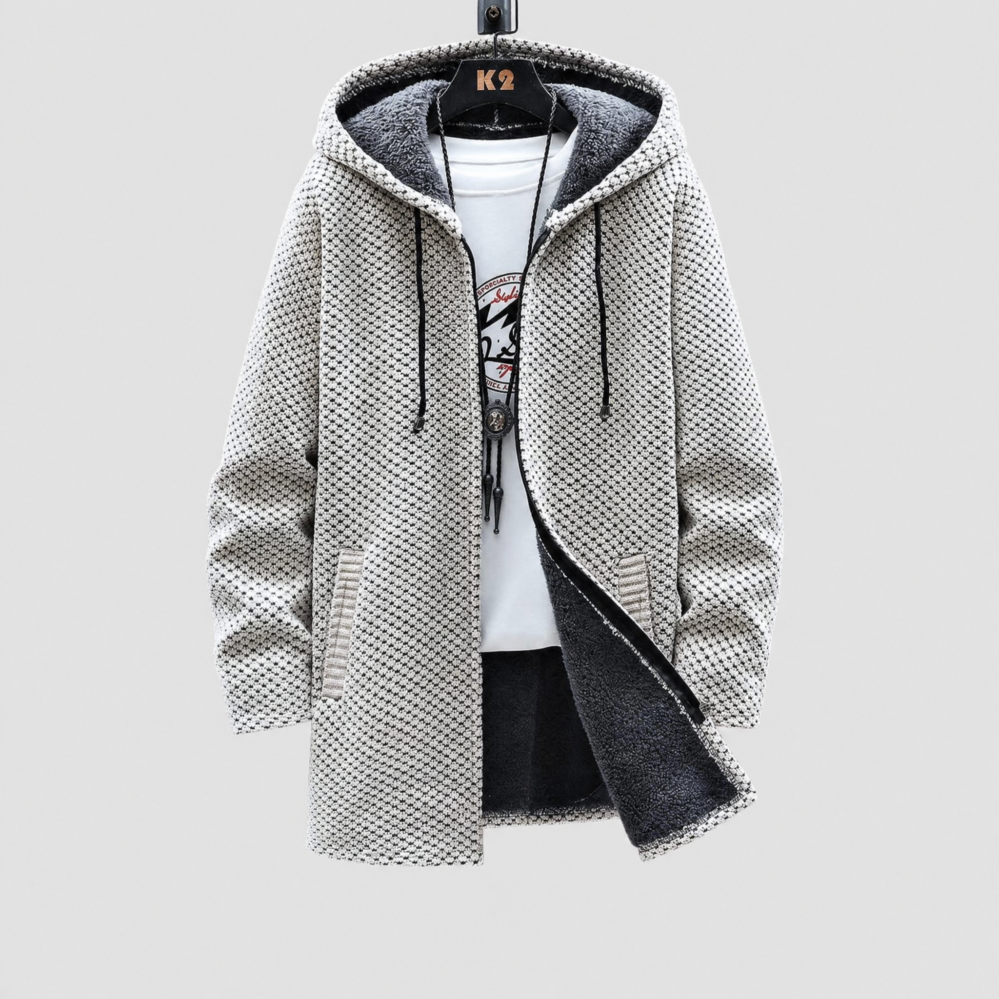 Jacket Wool Blend Fleece Lined Tailored