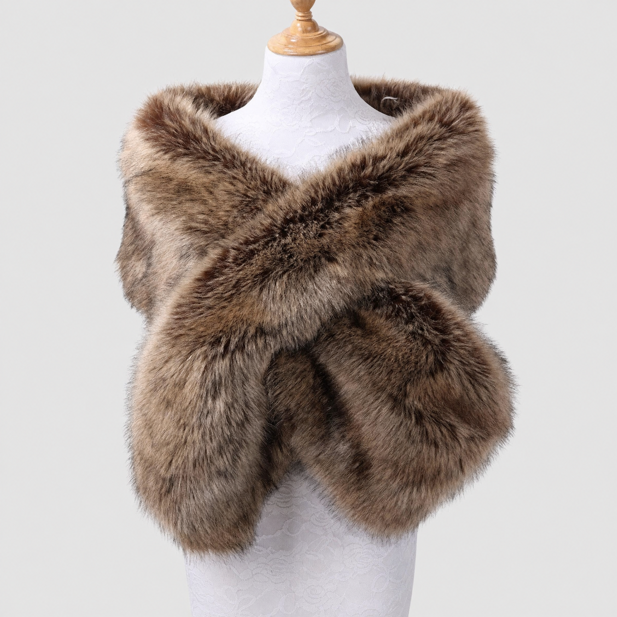 Shawl Faux Fur Soft Velvety Wrap