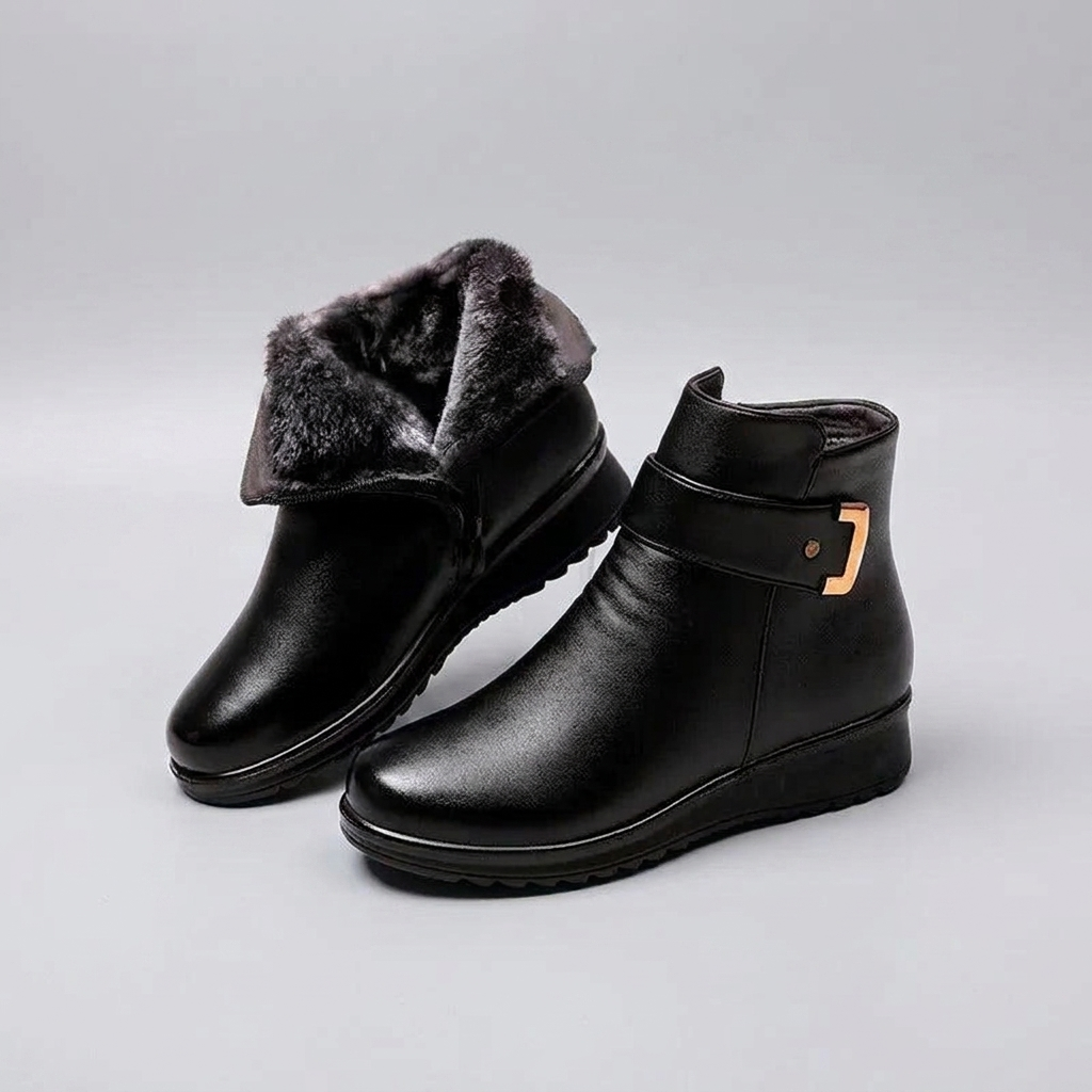 Winter Boots Warm Lining Low Heel