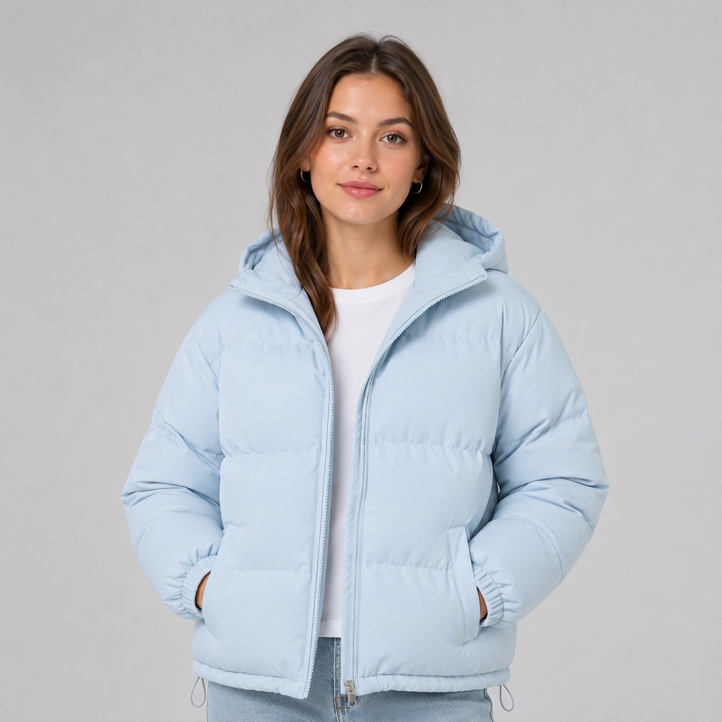 Hooded Puffer Jacket Cotton Padded