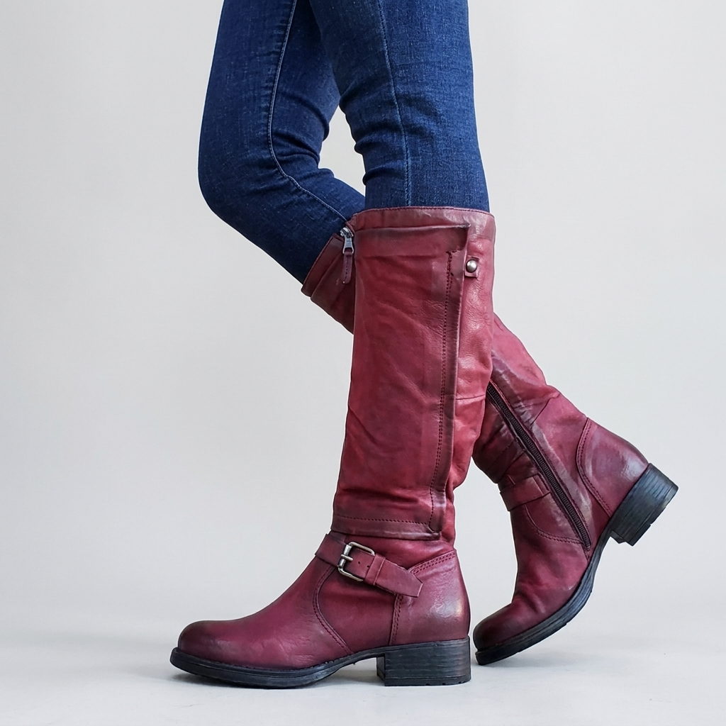Knee-High Boots Round Toe Classic
