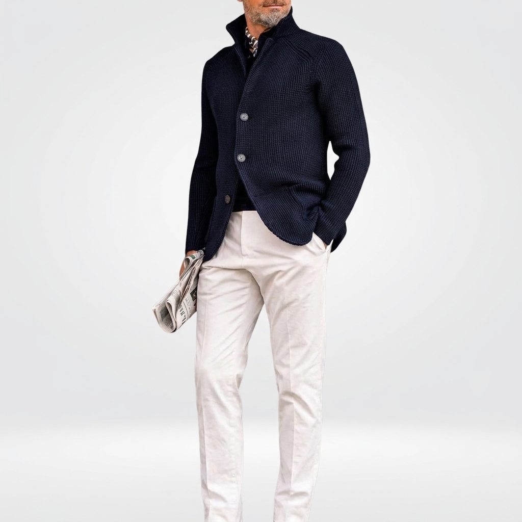 Wool Cardigan Classic Knit Style