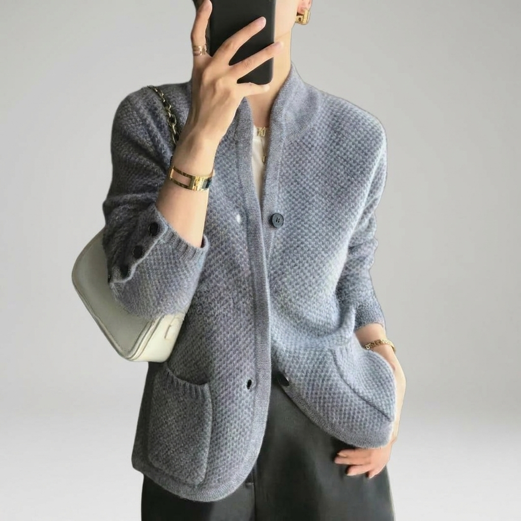 Button Cardigan Soft Knit Classic
