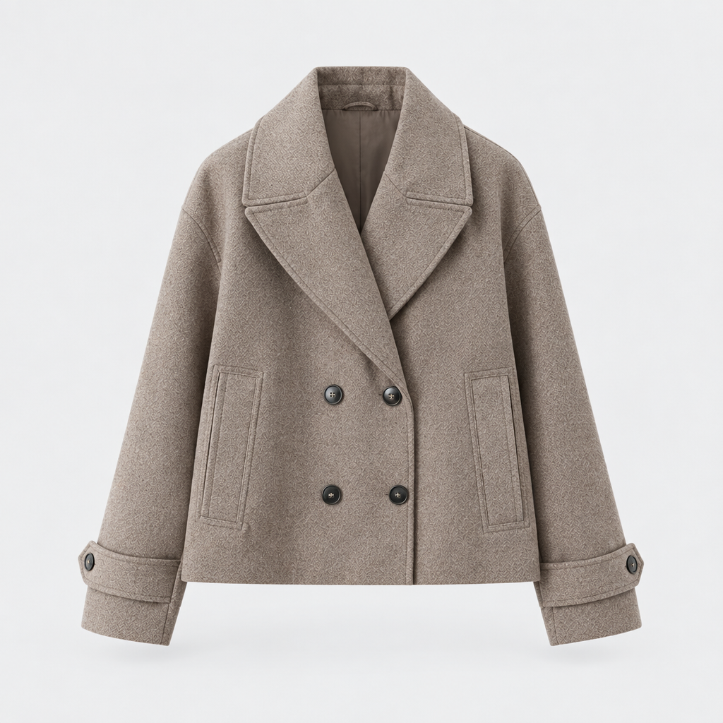 Double-Breasted Trench Jacket Tailored Collar