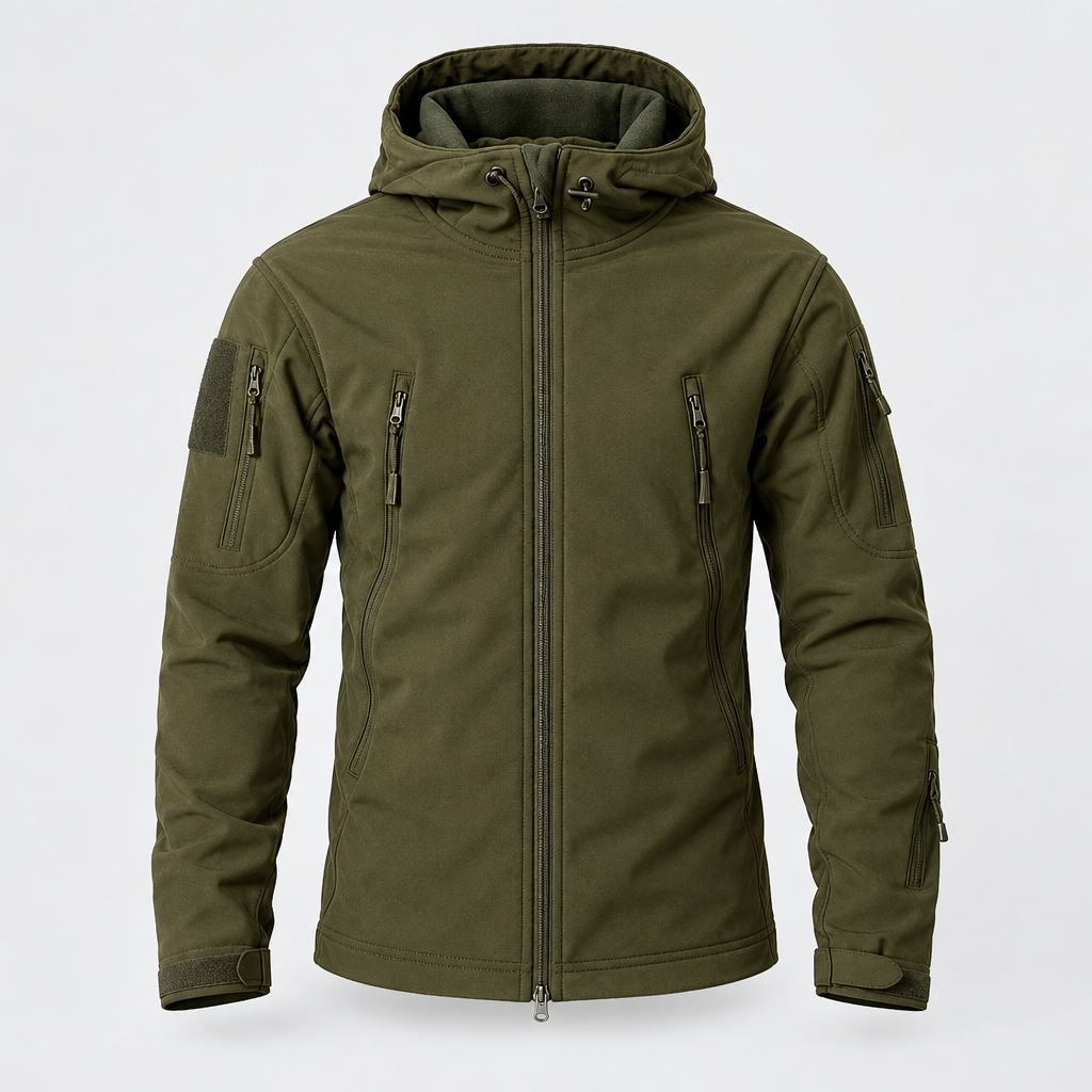 Windproof Outdoor Jacket Adjustable Hood Cuffs