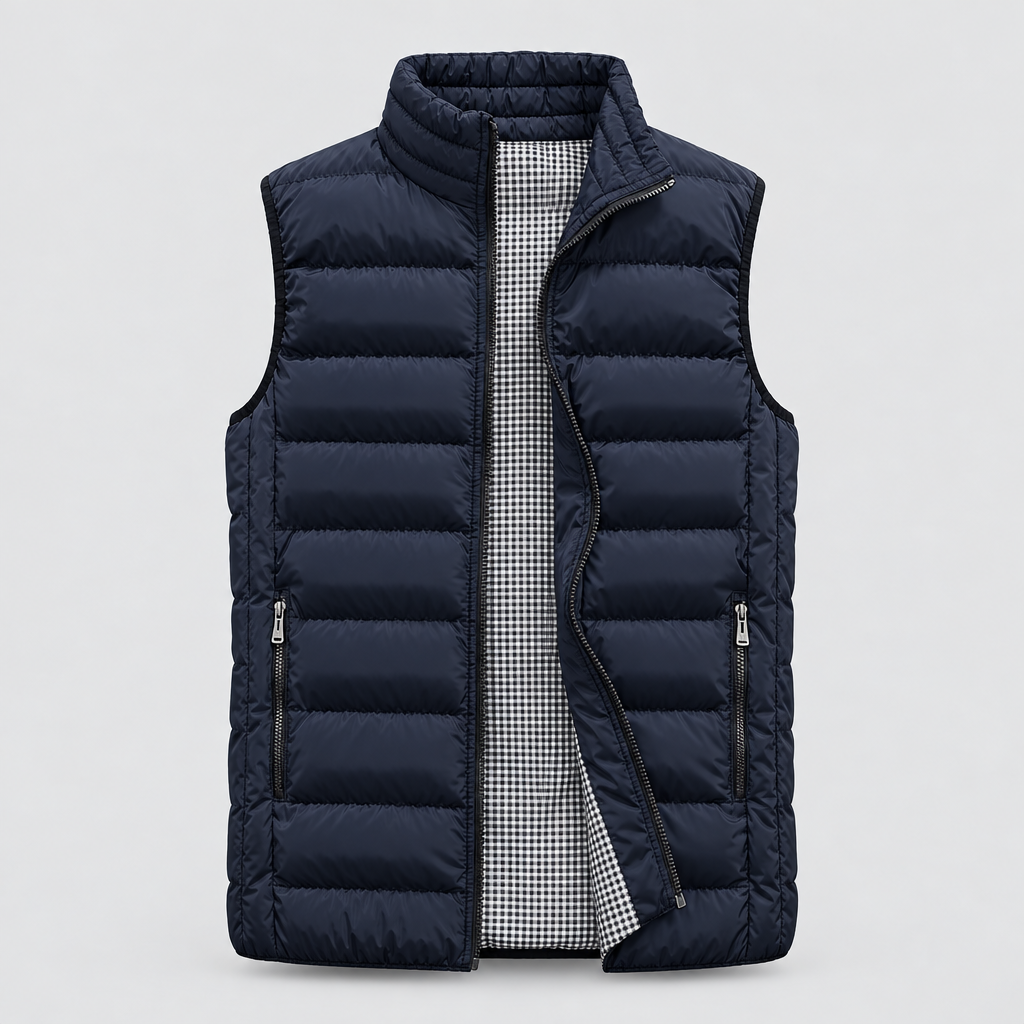 Quilted Gilet Insulated Zip Front Pockets