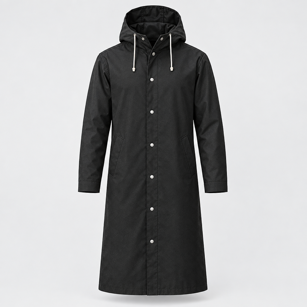 Long Raincoat Breathable Adjustable Hood