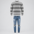 Knit Jumper Jogger Set Relaxed Comfort