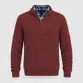 Cashmere Zip Jumper Business Casual Collar