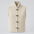 Sleeveless Vest Structured Plain Layering Piece