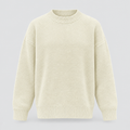 Ribbed Knit Jumper Crew Neck Oversized