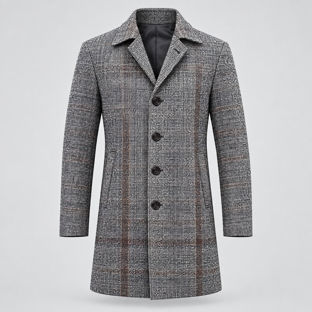 Single Breasted Coat Windproof Autumn Winter