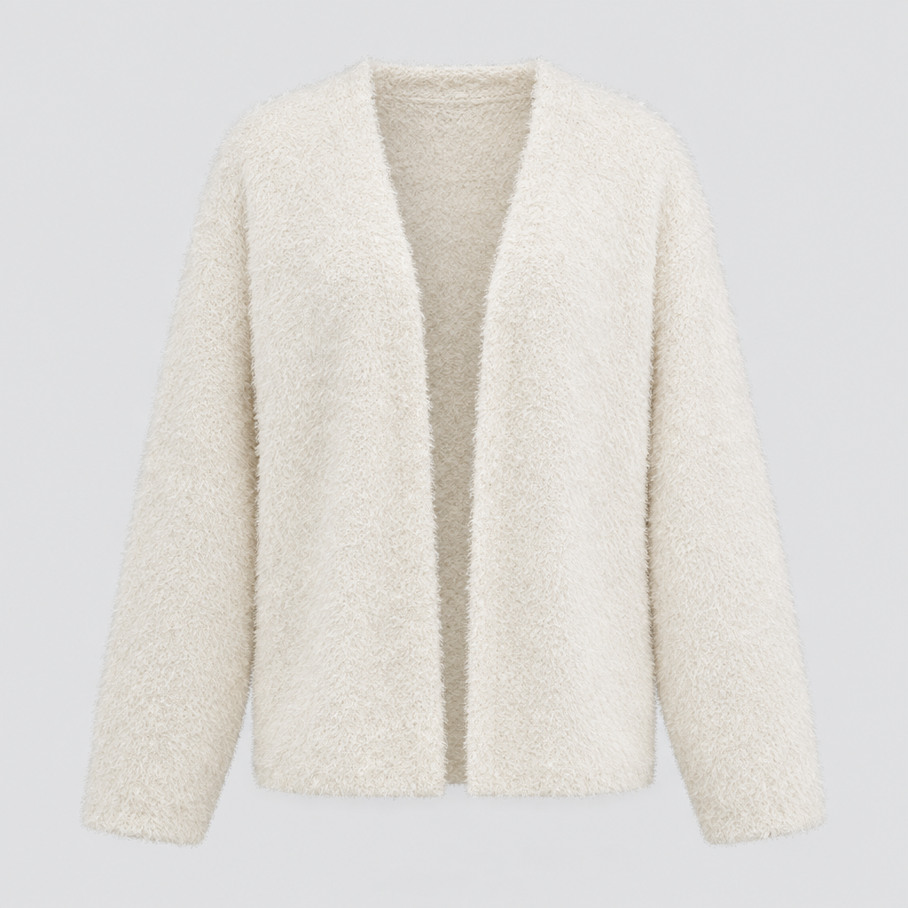 Faux Fur Cardigan Oversized Lined Cosy