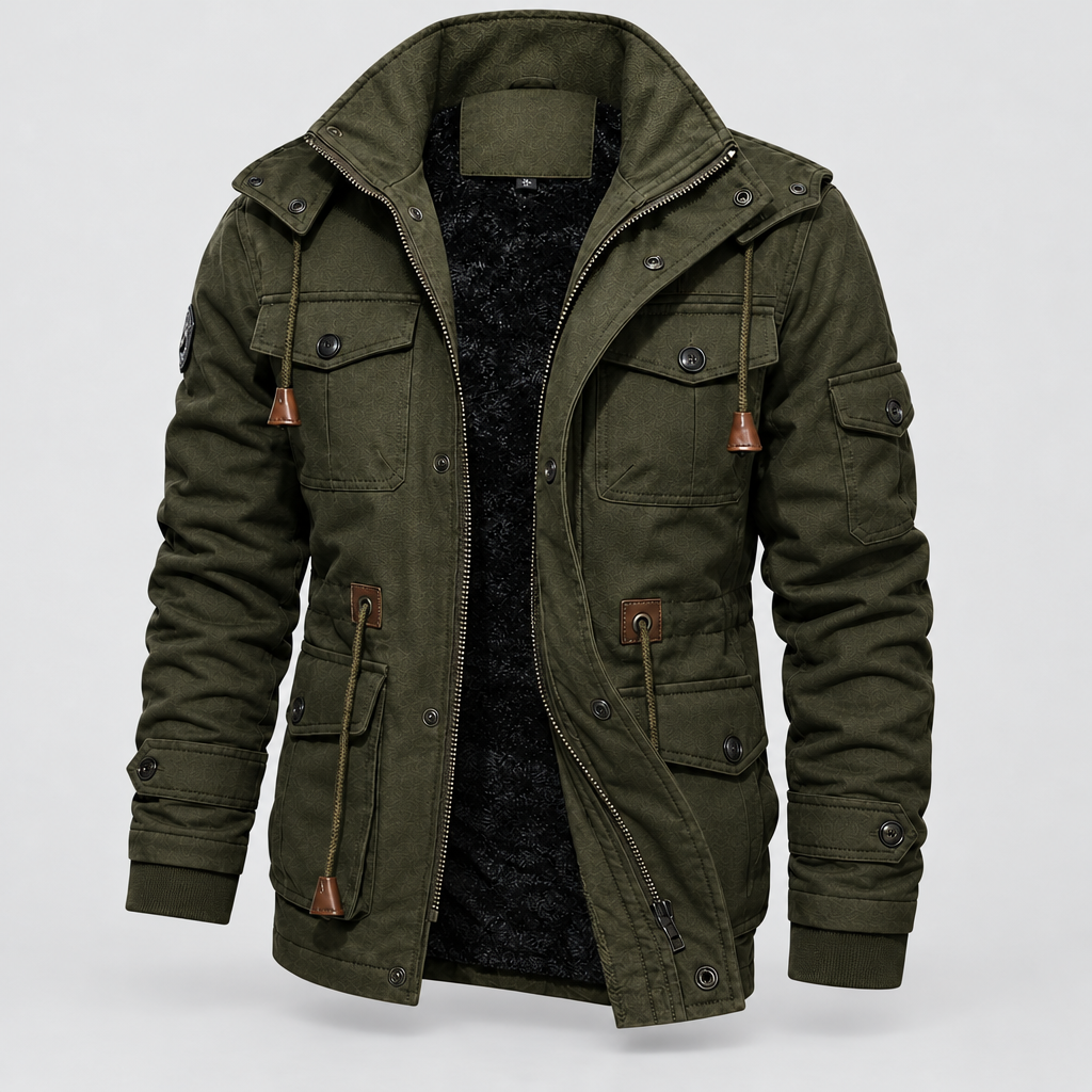 Field Jacket Waterproof Fleece Lined Pockets