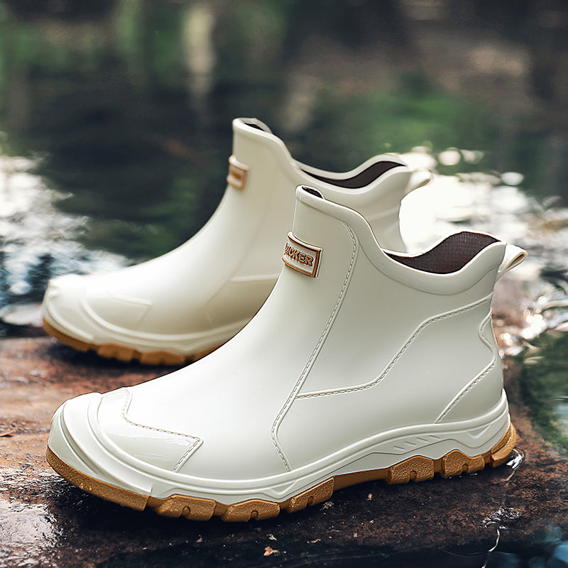 Rain Boots Waterproof Ankle Height Grip