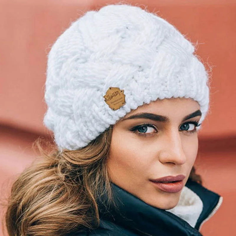 Chunky Knit Beanie Hat Ribbed