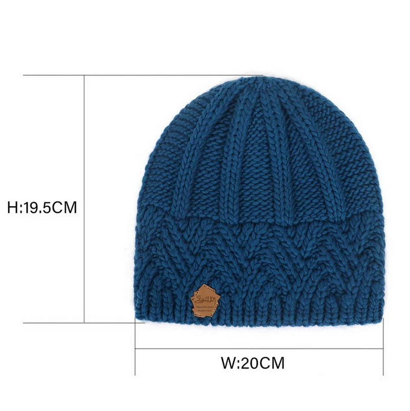 Chunky Knit Beanie Hat Ribbed