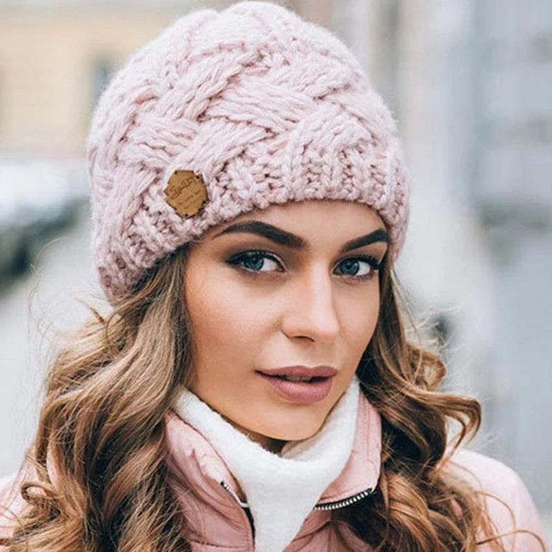 Chunky Knit Beanie Hat Ribbed