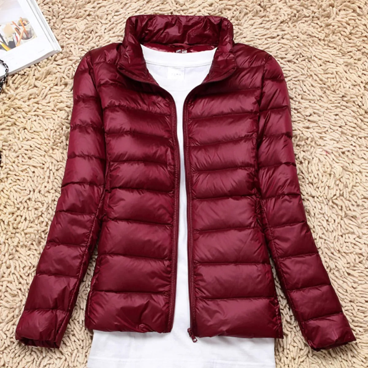Padded Jacket Ultralight Quilted Zip Front