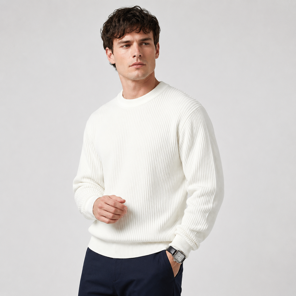 Crew Neck Knit Jumper Loose Fit