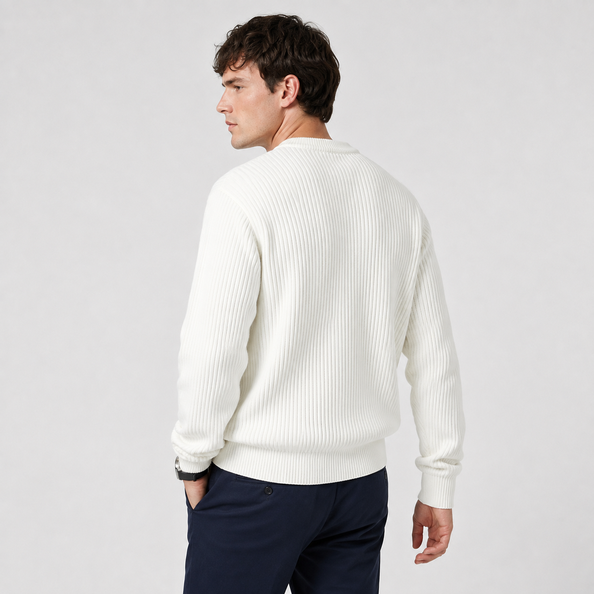 Crew Neck Knit Jumper Loose Fit