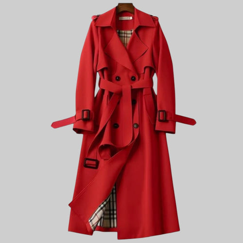 Belted Trench Coat Double-Breasted