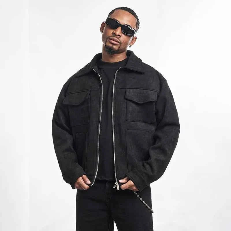 Bomber Jacket Classic Ribbed Trim