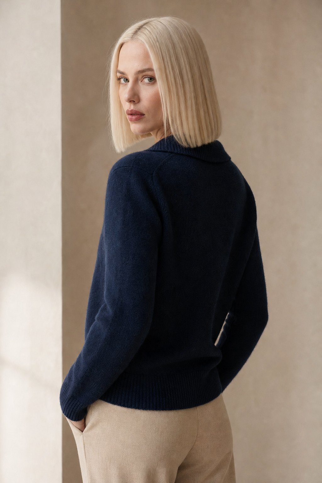 Soft Knit Cardigan Button Front Layer