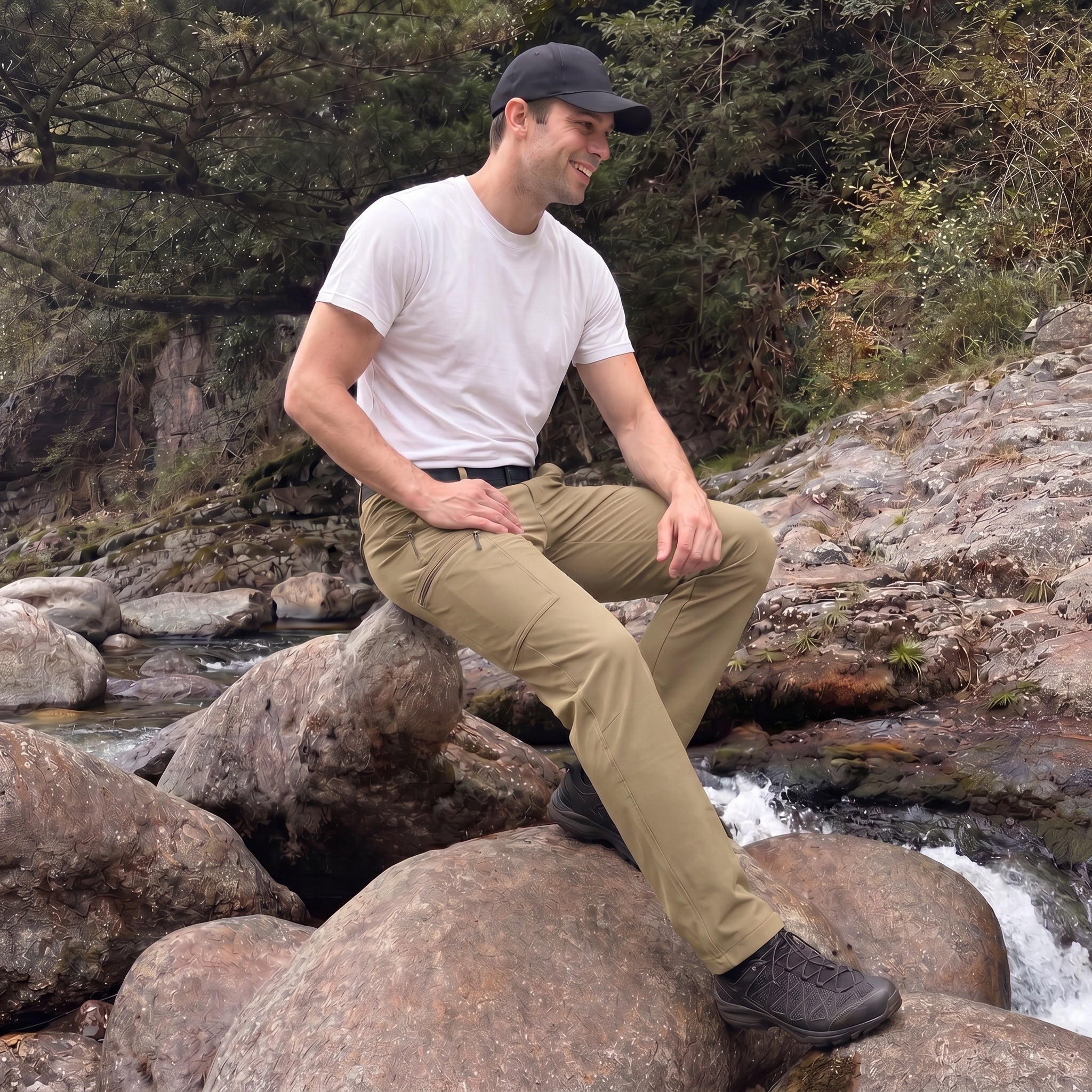 Hiking Trousers Ripstop Six Pocket Quick Dry