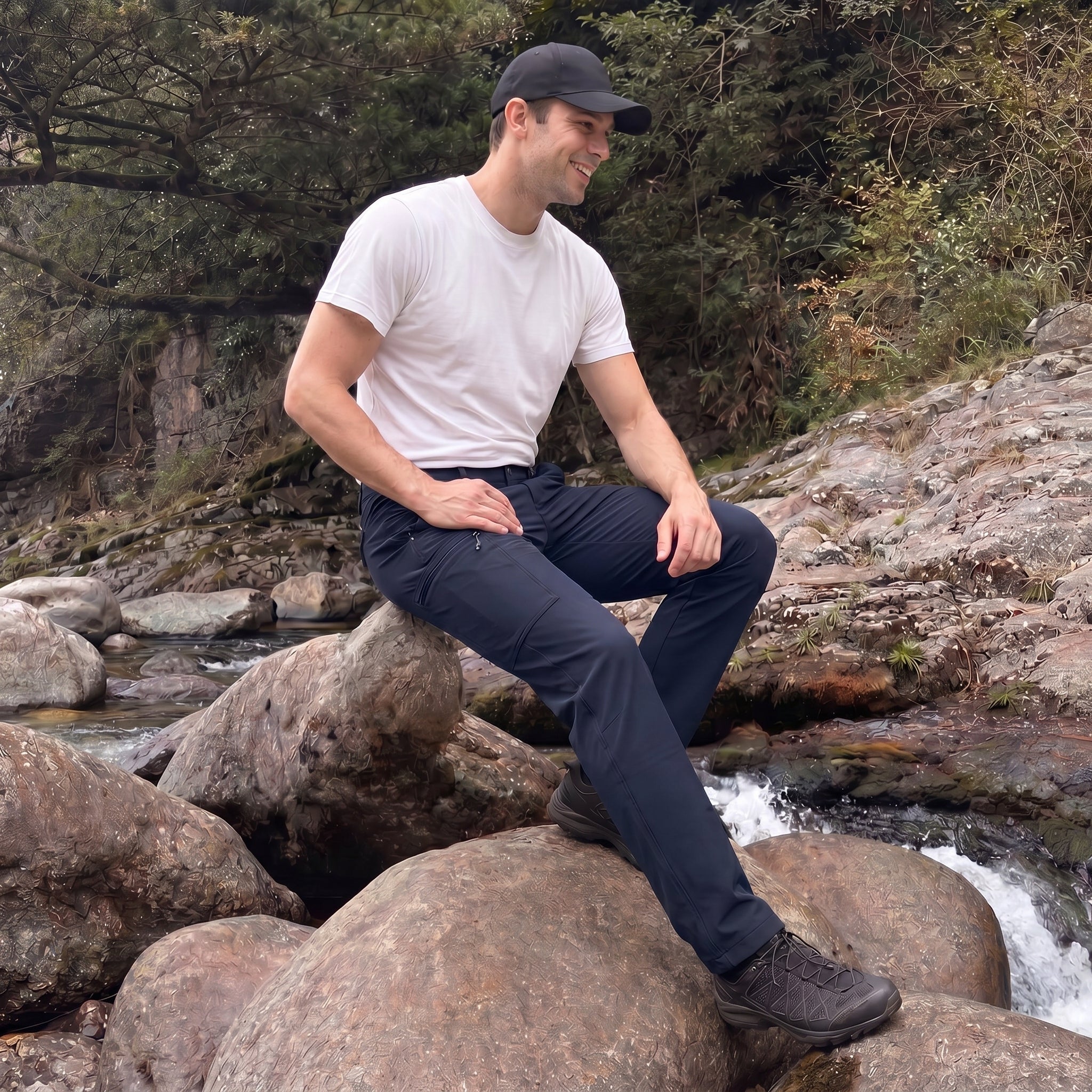 Hiking Trousers Ripstop Six Pocket Quick Dry