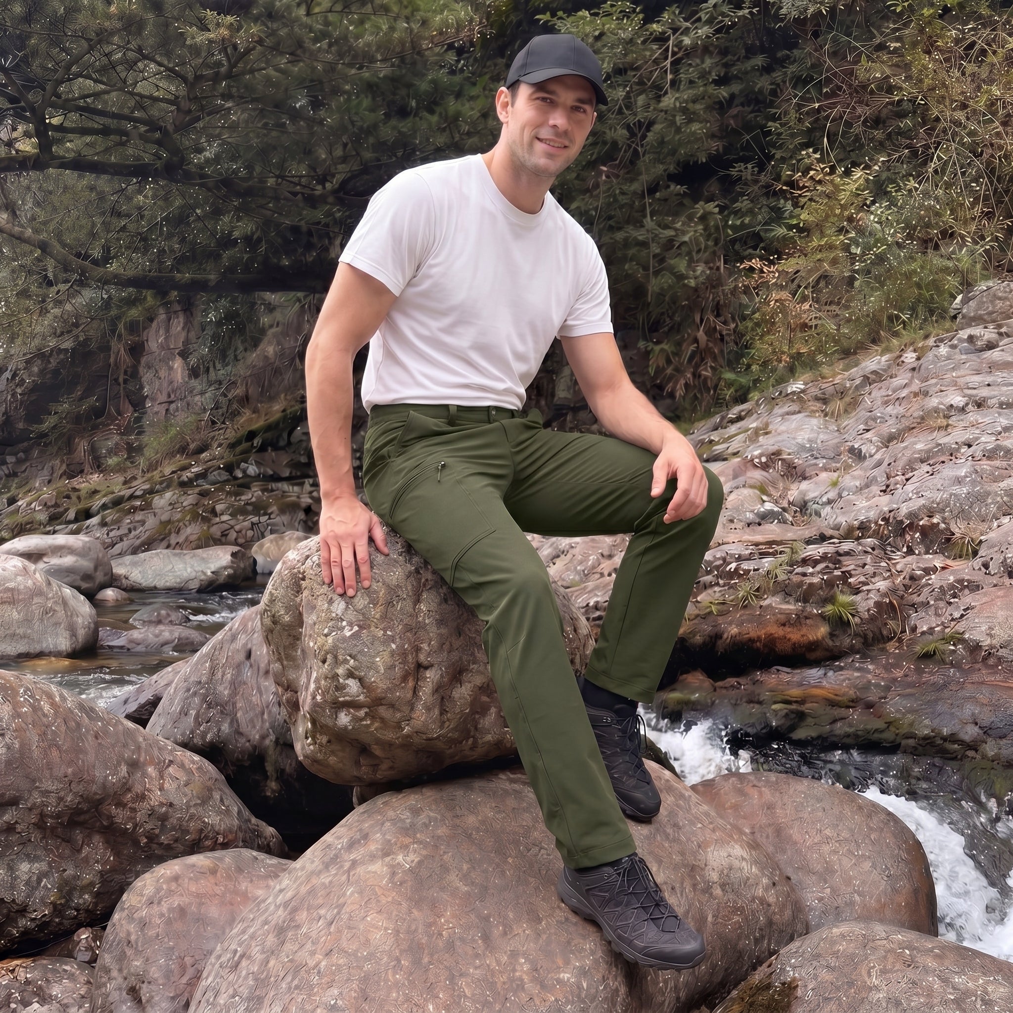 Hiking Trousers Ripstop Six Pocket Quick Dry