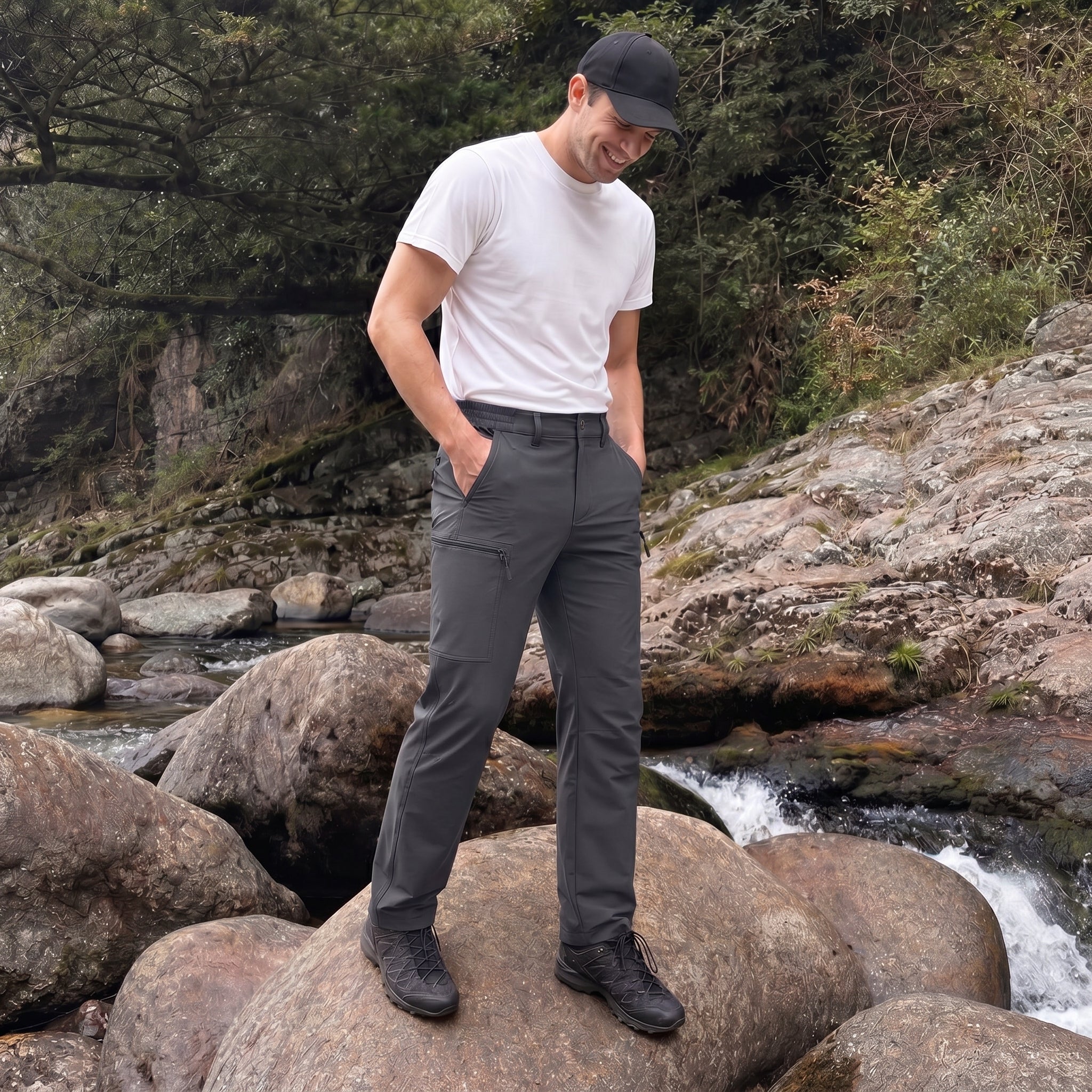 Hiking Trousers Ripstop Six Pocket Quick Dry