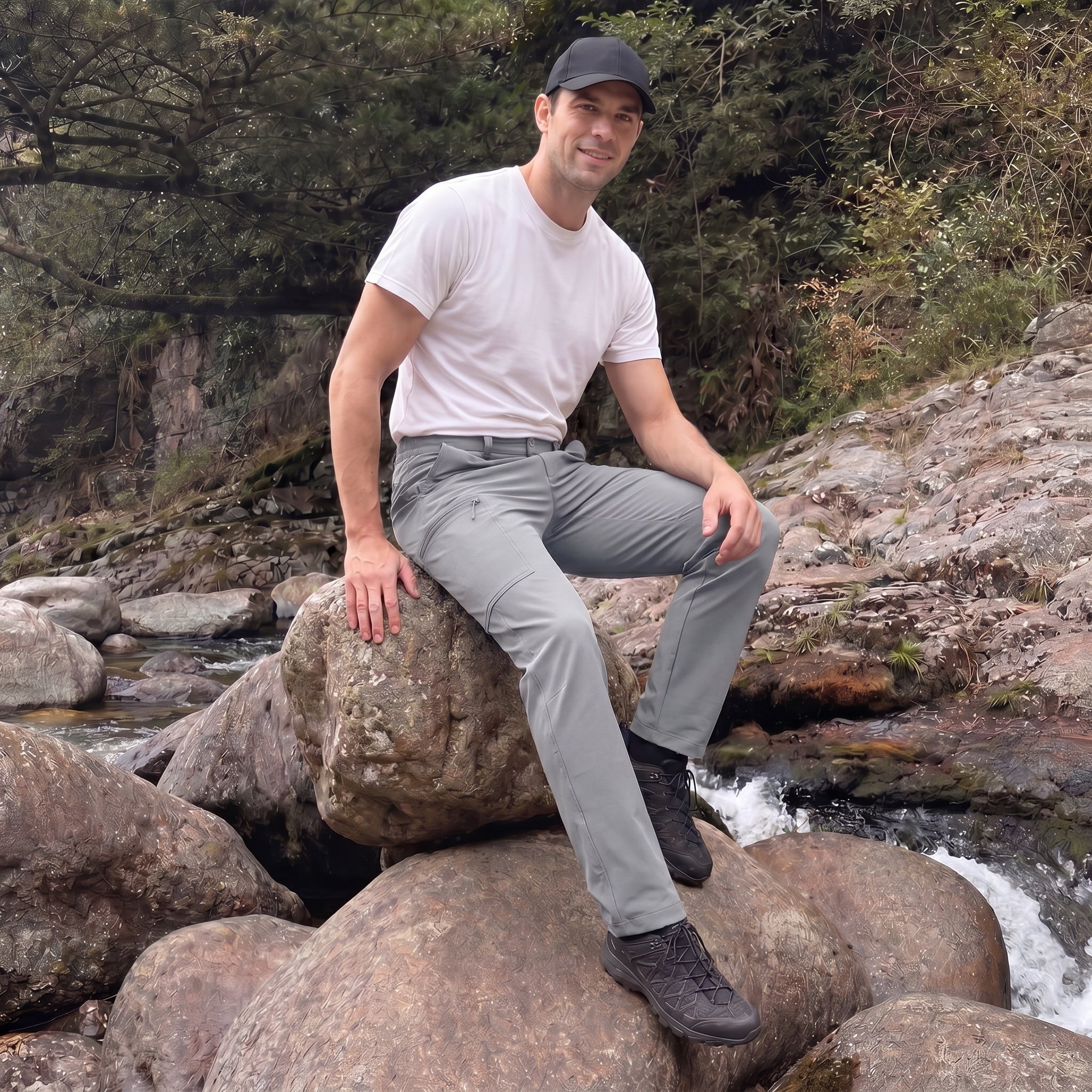 Hiking Trousers Ripstop Six Pocket Quick Dry