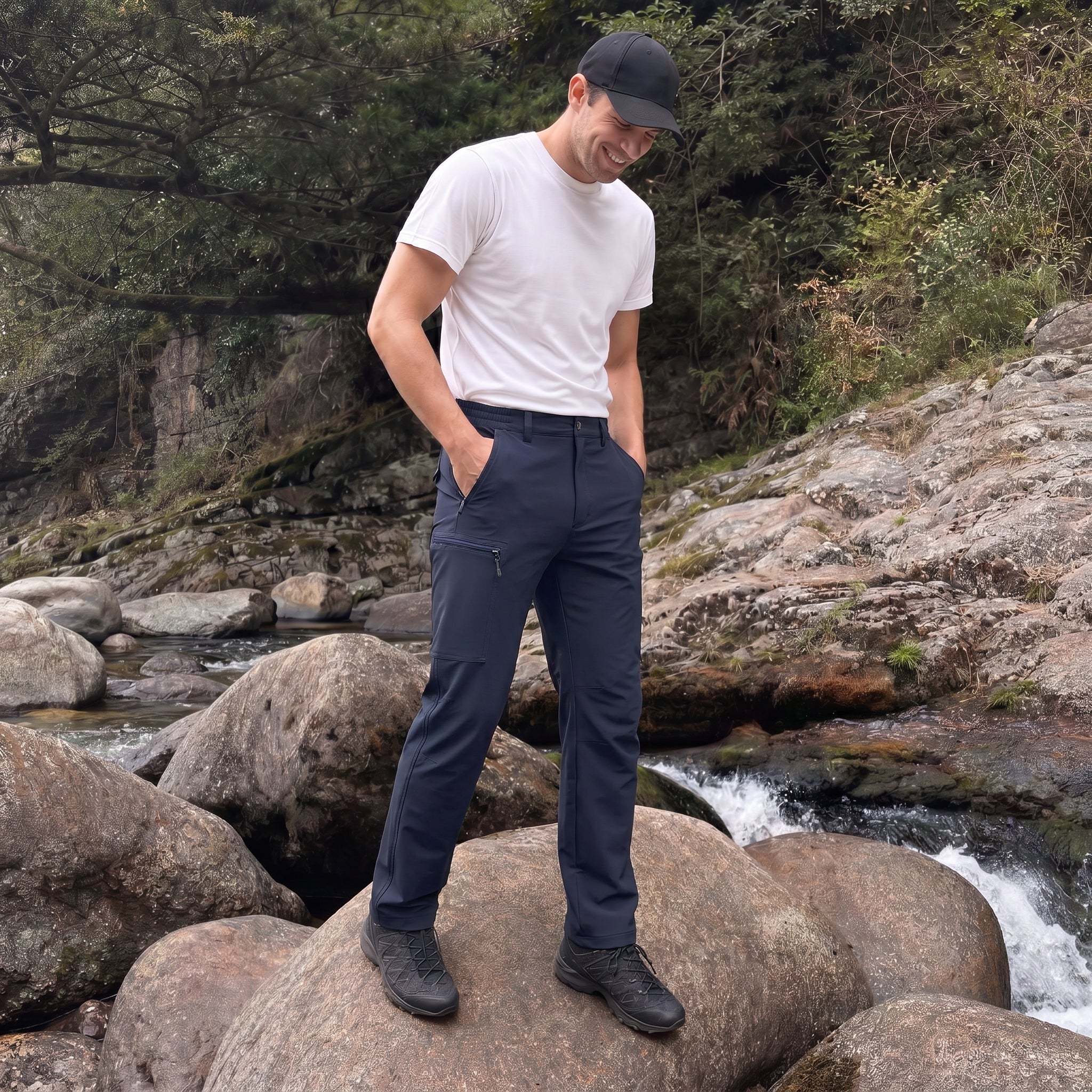 Hiking Trousers Ripstop Six Pocket Quick Dry