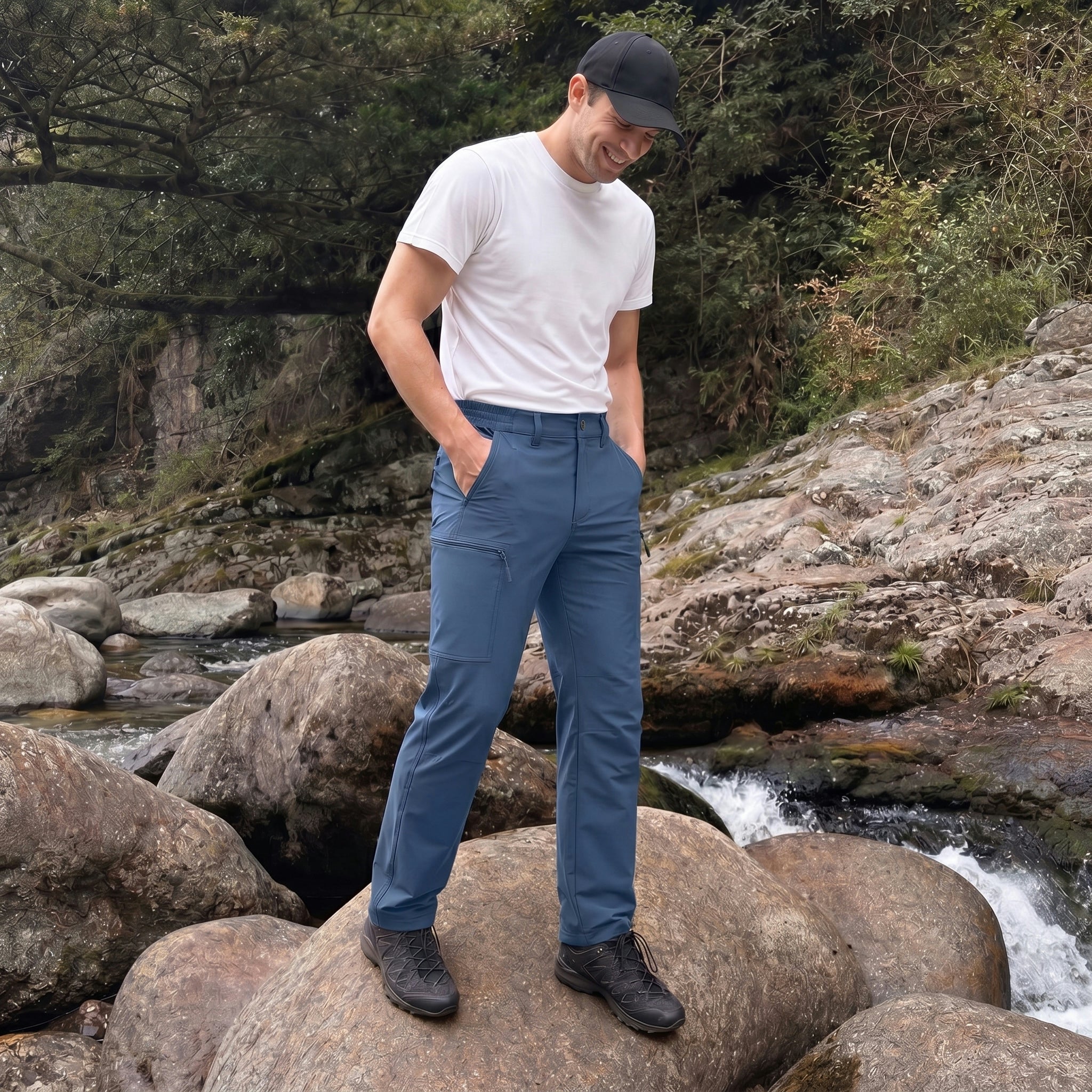 Hiking Trousers Ripstop Six Pocket Quick Dry