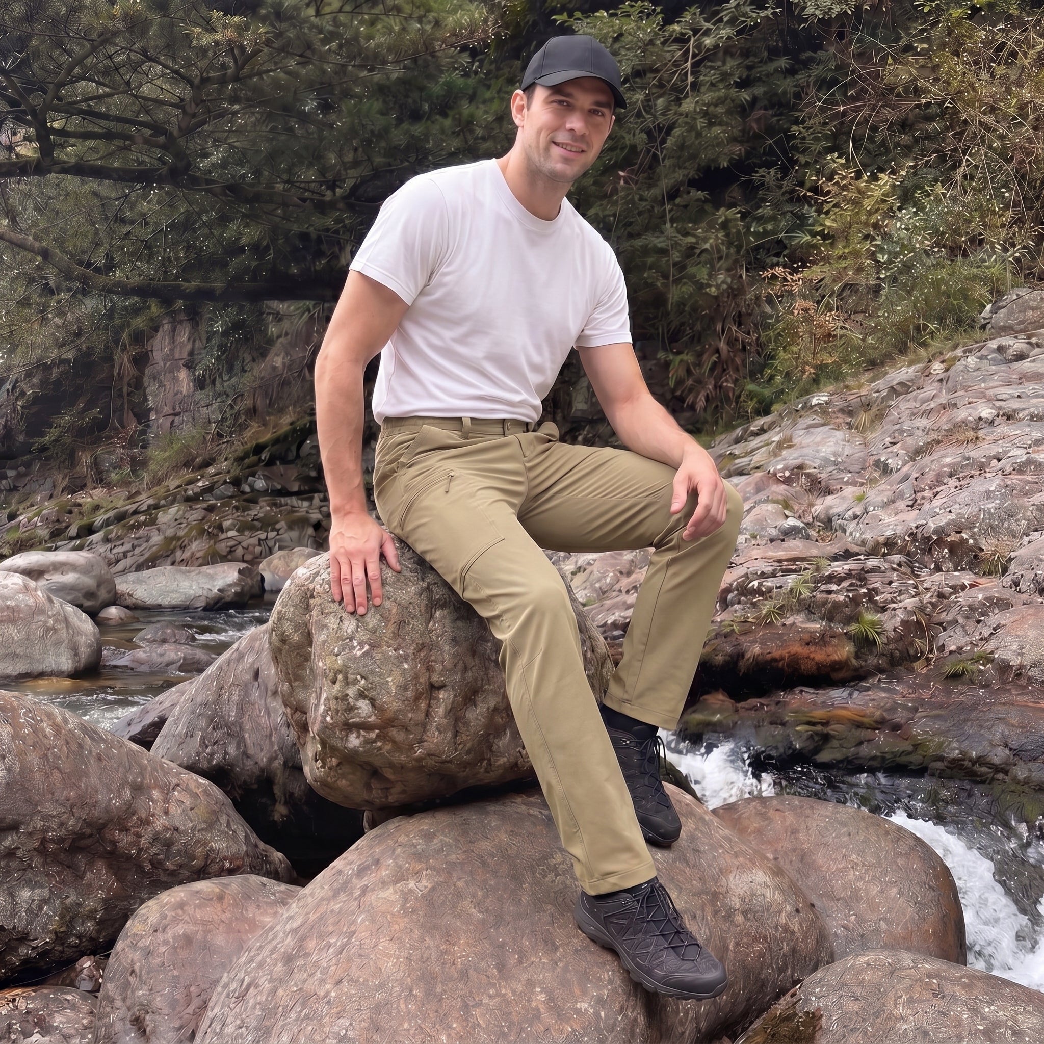 Hiking Trousers Ripstop Six Pocket Quick Dry