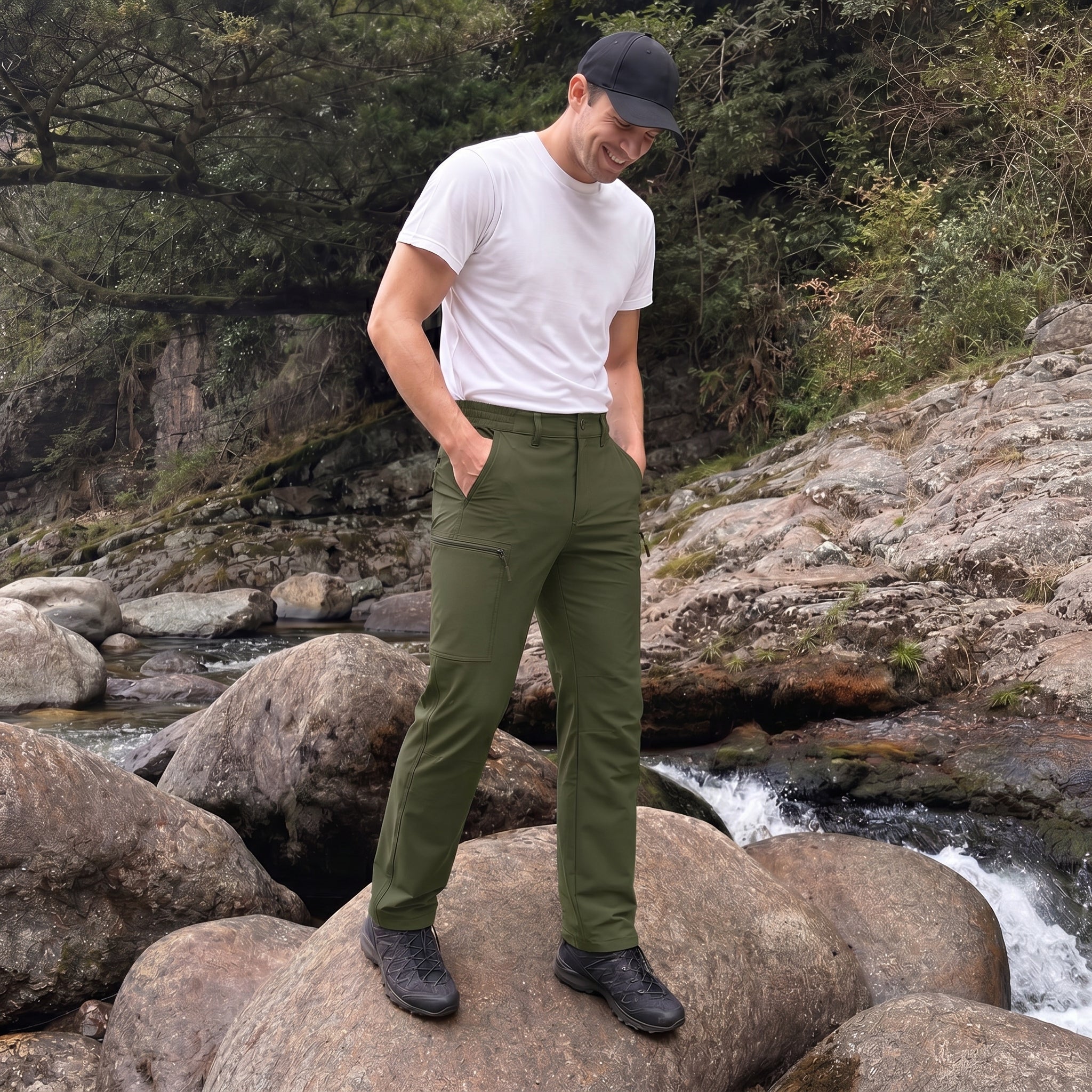 Hiking Trousers Ripstop Six Pocket Quick Dry