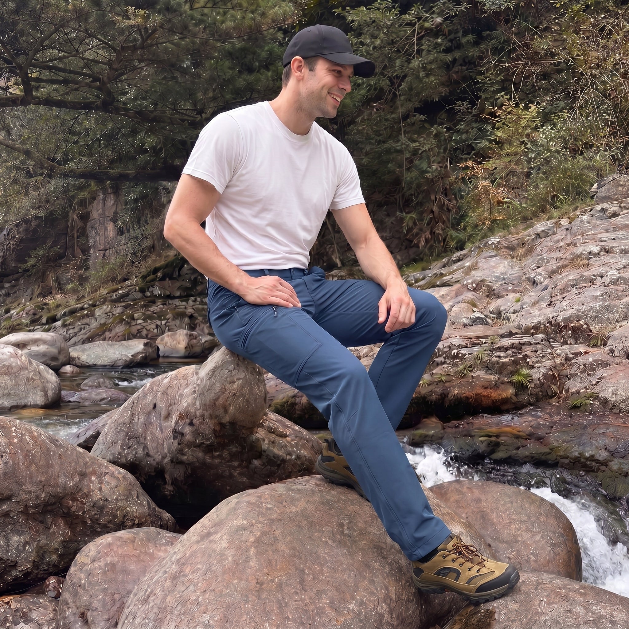 Hiking Trousers Ripstop Six Pocket Quick Dry