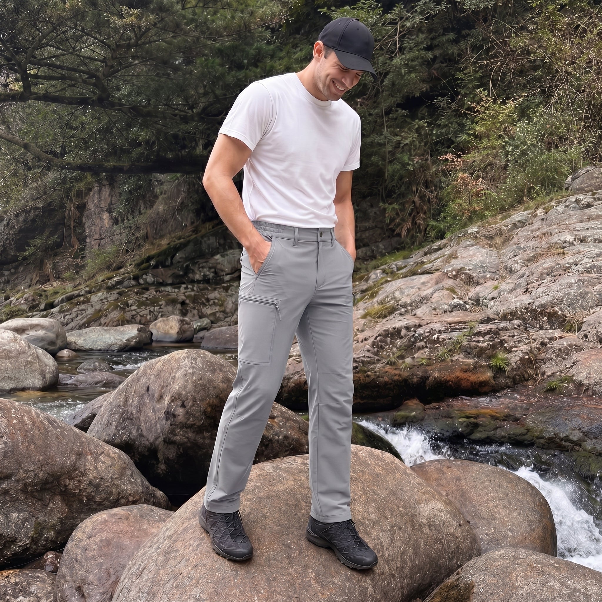 Hiking Trousers Ripstop Six Pocket Quick Dry