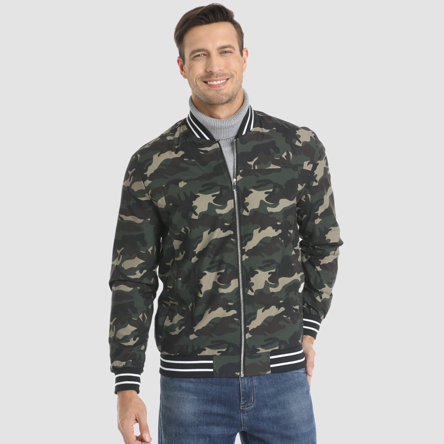 Lightweight Bomber Jacket Casual