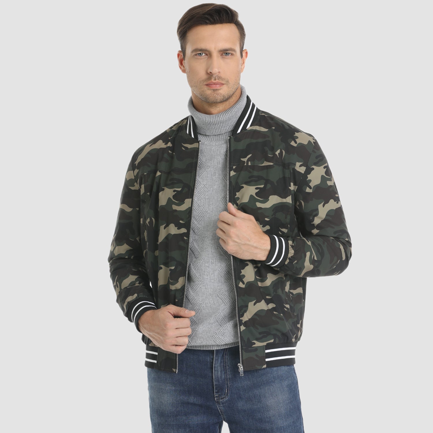 Lightweight Bomber Jacket Casual