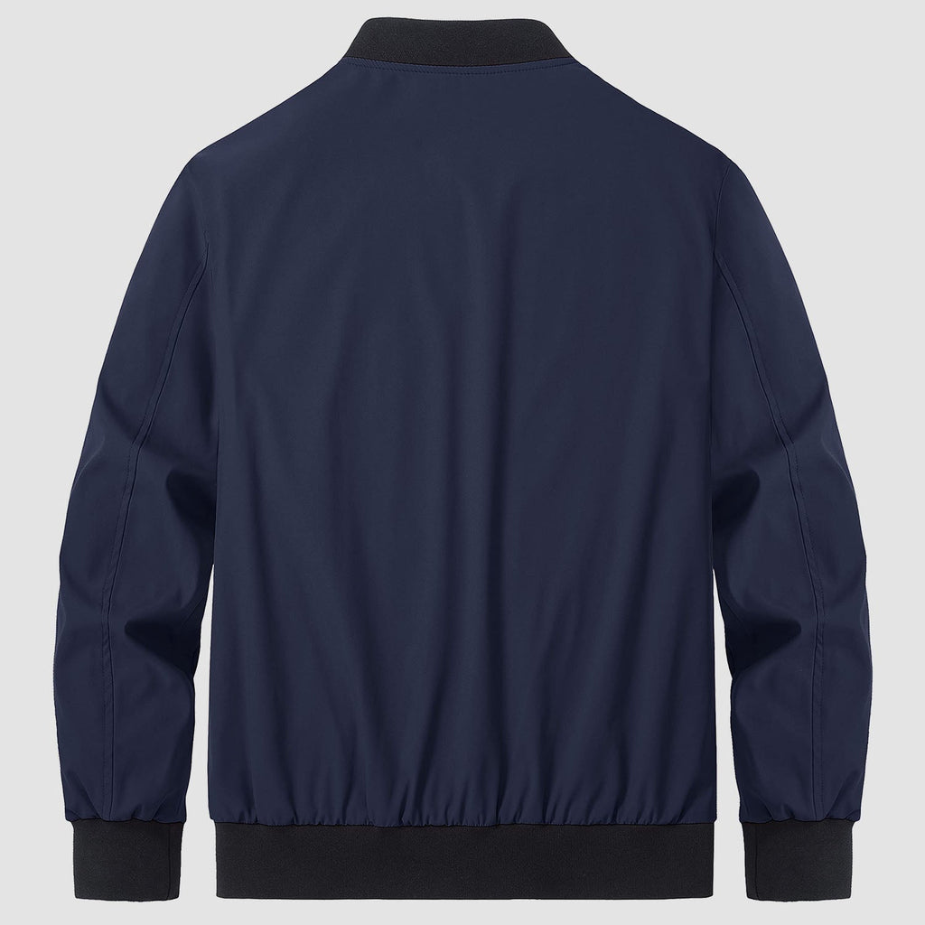Bomber Jacket Lightweight Zip Windbreaker